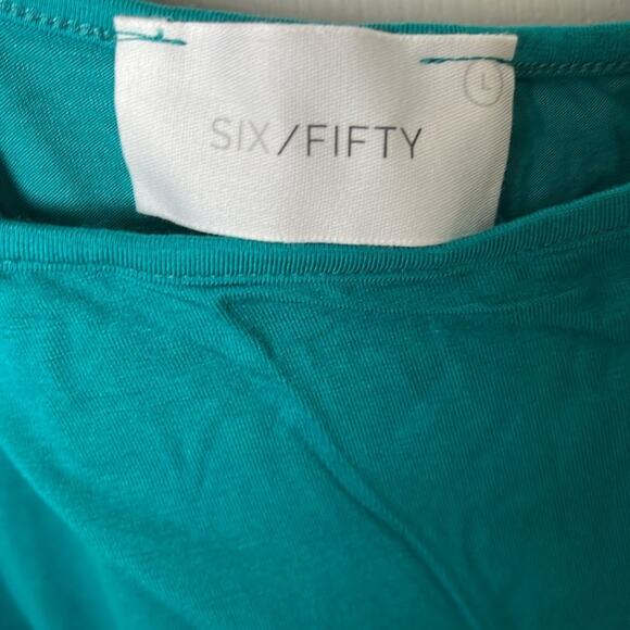 Six Fifty Solid Maxi Dress Teal Large - Picture 2 of 8